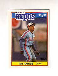 1988 Topps UK Minis Tiffany     058      Tim Raines
